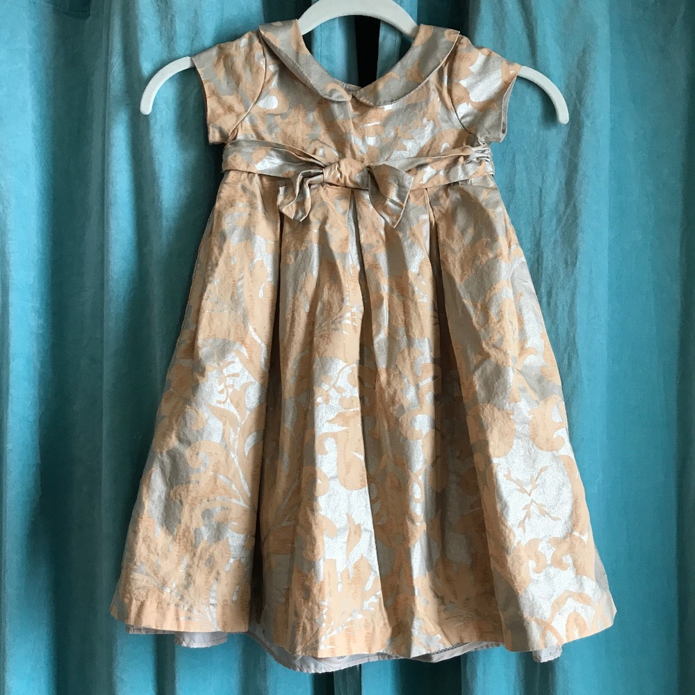 Cherokee brand gold dress - Sz 2T